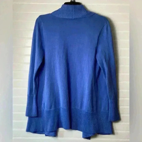 Charter Club Blue  Open Cardigan Long sleeve Size XS Soft - Picture 4 of 6